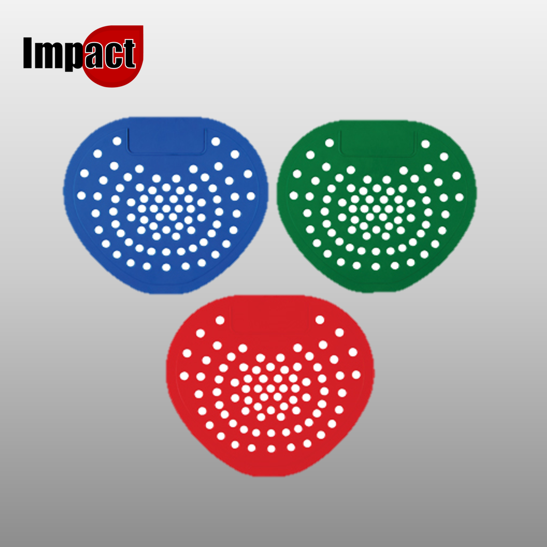 Flat Urinal Deodoriser Screens / Mats Pk10 Impact Professional