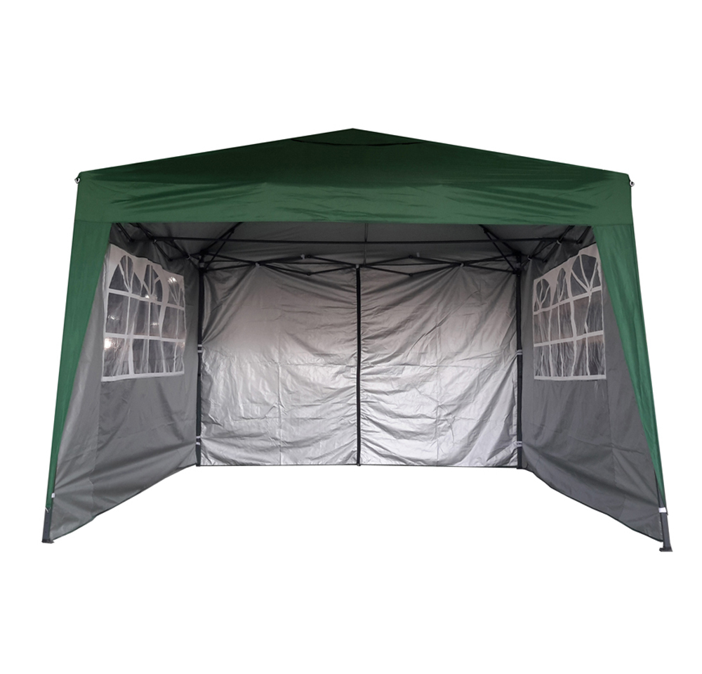 2m x 2m Gazebo Resistant Outdoor Garden Marquee Canopy + side's (Green