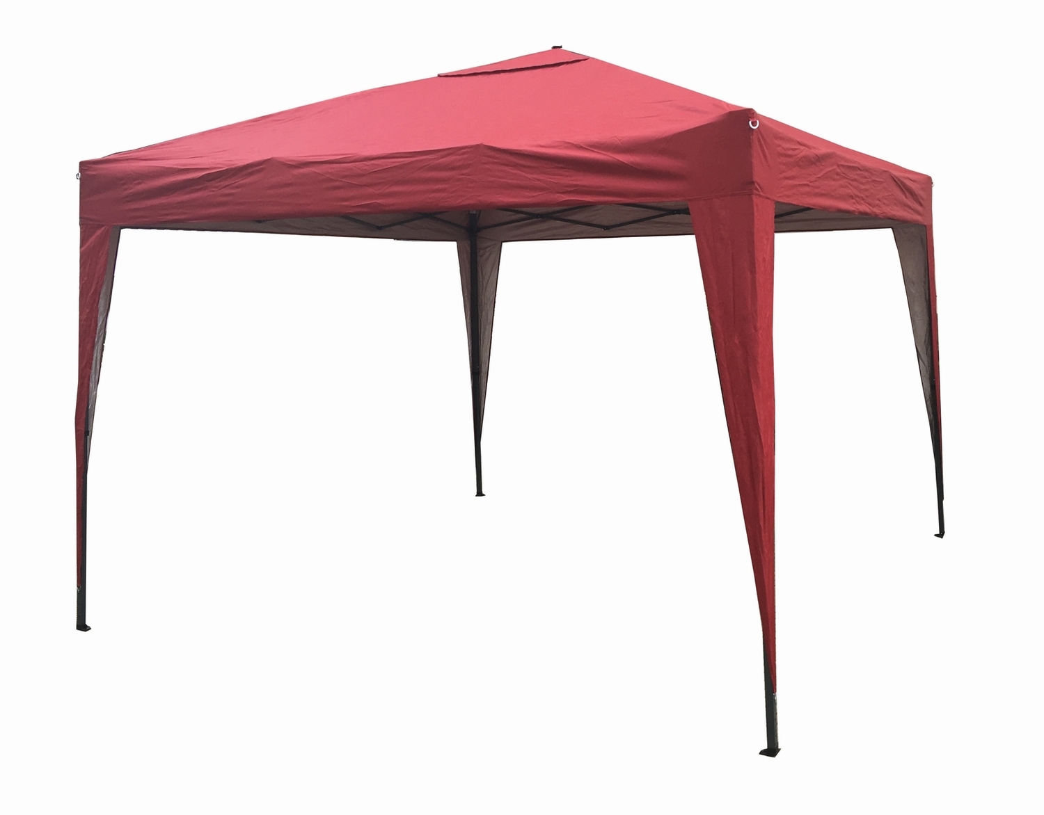 2m x 2m Gazebo Resistant Outdoor Garden Marquee Canopy + side's (Red