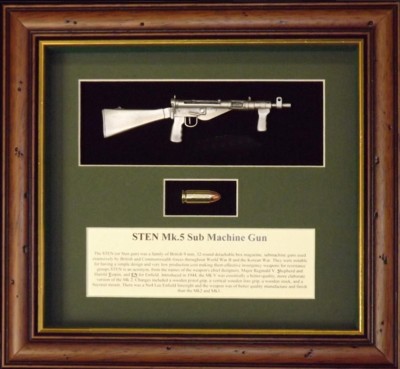 Wall Mounted 1/6 Pewter Guns