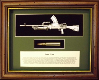 Wall Mounted 1/6 Pewter Guns