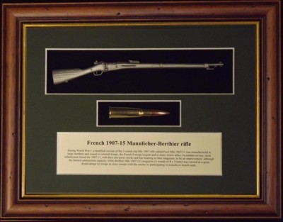 Wall Mounted 1/6 Pewter Guns