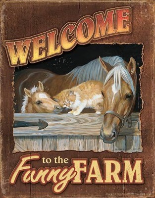 Antiqued Tin Signs