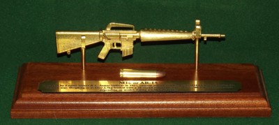 Gold Plated 1/6 Gun Ornaments