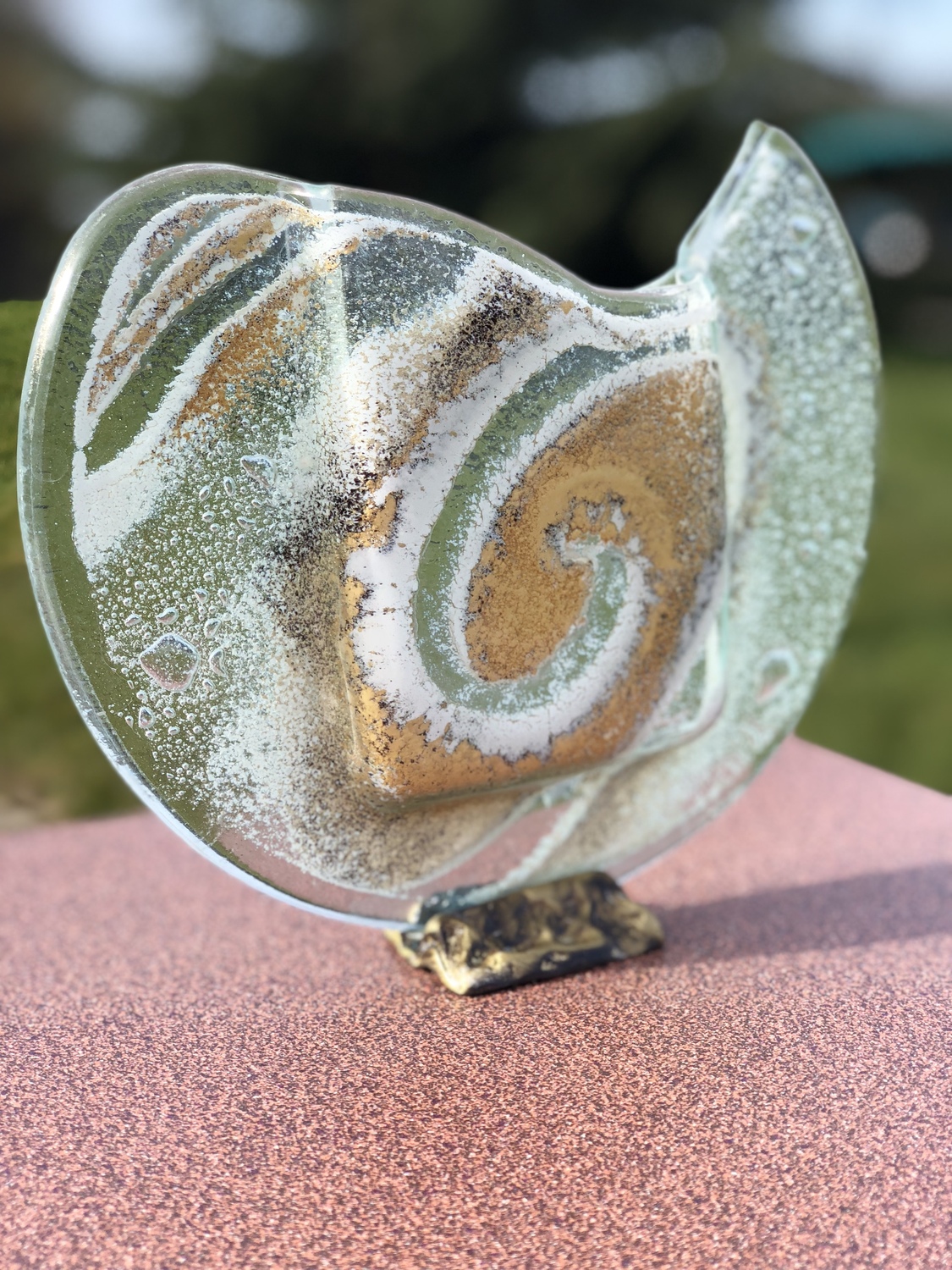 Gold Half Moon Single Stem Vase Hard To Resist Glass And Candles