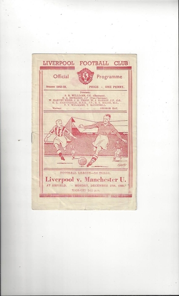 More Football Programmes listed today