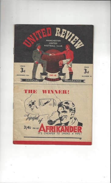 More Football Programmes listed today