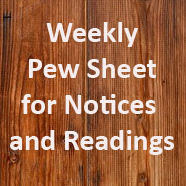 Weekly Pew Sheet