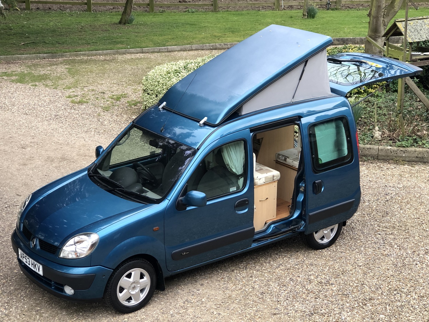 Renault Kangoo 1.2 16V Expression Camper Van Elevating Roof Lady Owner 9 years Dragonville