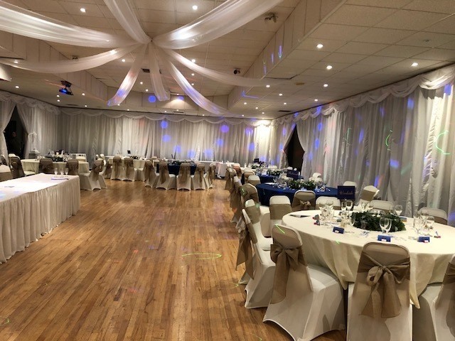 Drapes & star backdrop