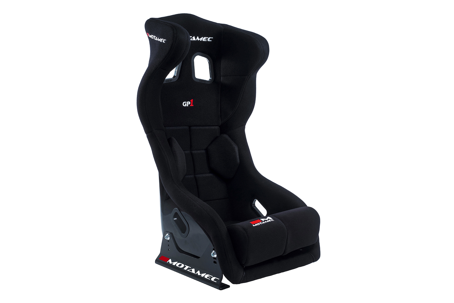 Motamec Racing GP1 FIA Approved Race Seat GRP Shell Side Mount BLACK HANS Simtech Simulation