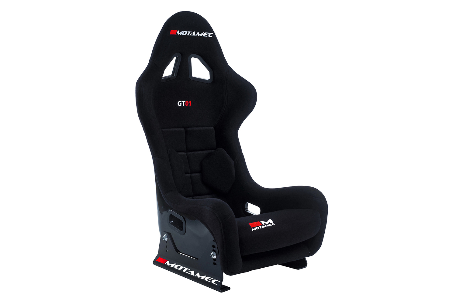 Motamec Racing GT01 Race Seat Fiberglass Shell Side Mount BLACK NON