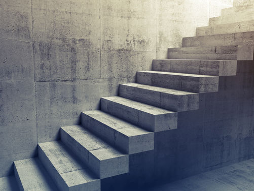 Concrete stairs