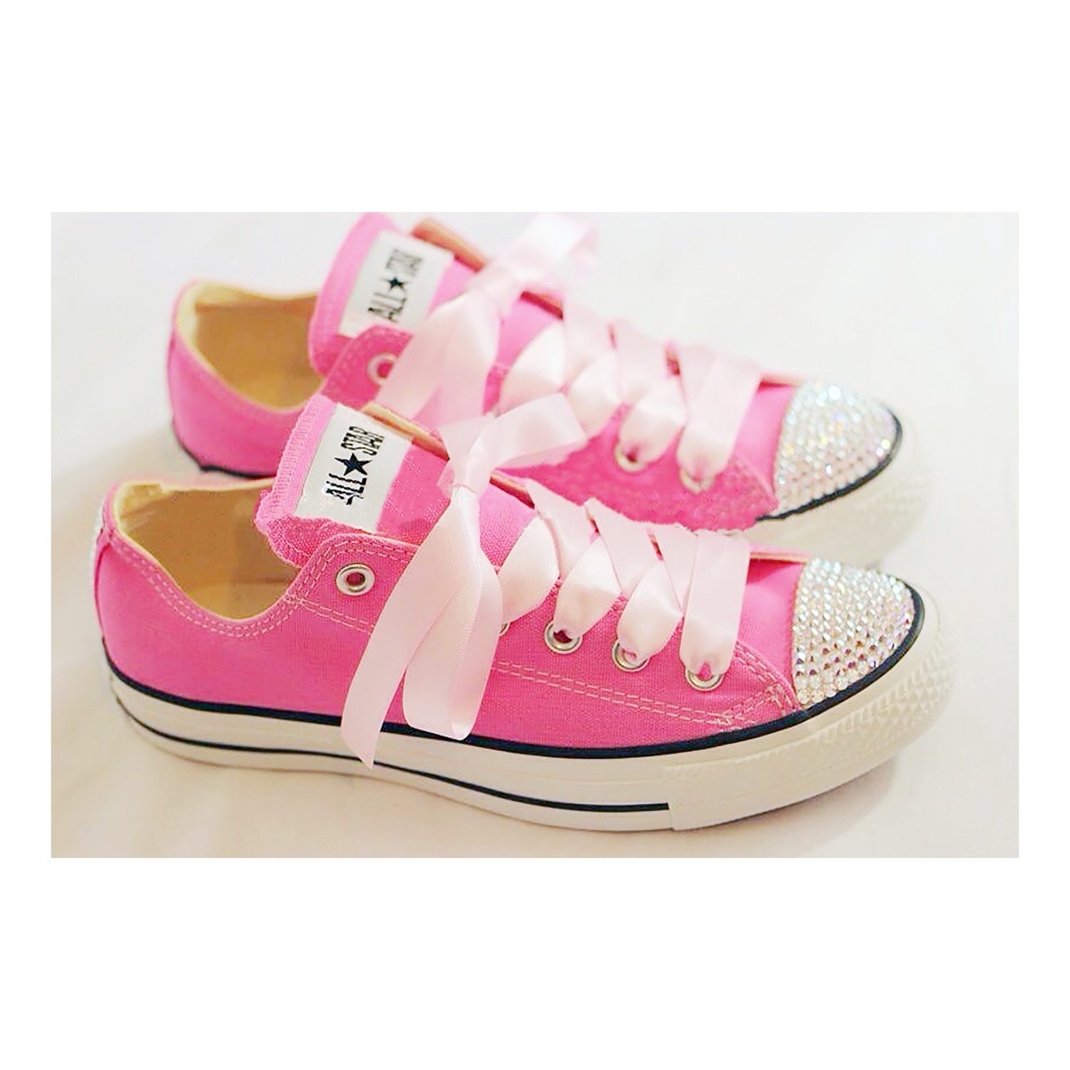 pink sparkly converse
