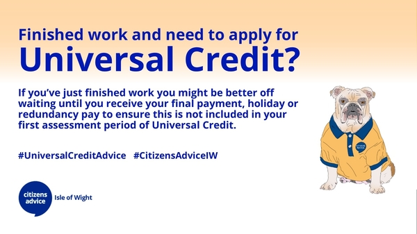 Finished work and need to apply for Universal Credit?