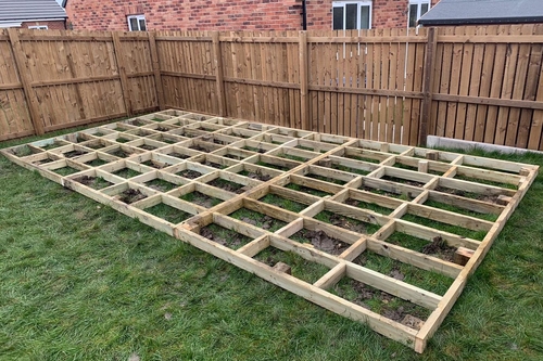 timber frame shed bases northern garden sheds decking