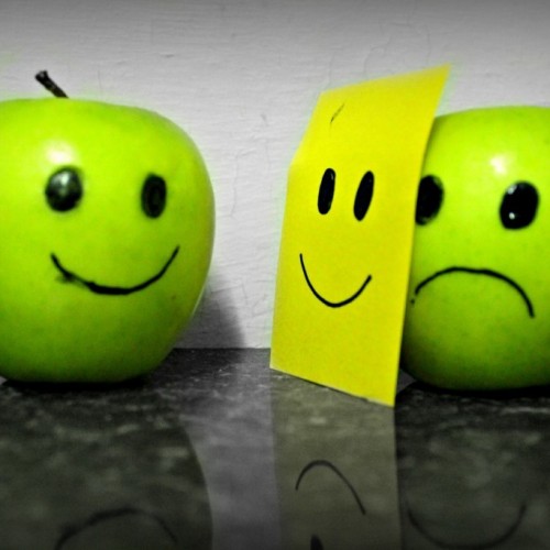 happy and depressed