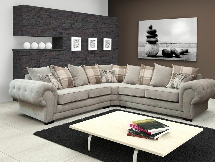 CHESTERFIELD 2 CORNER 2 SOFA IN JOSHUA SILVER ID Sofas Midlands Ltd
