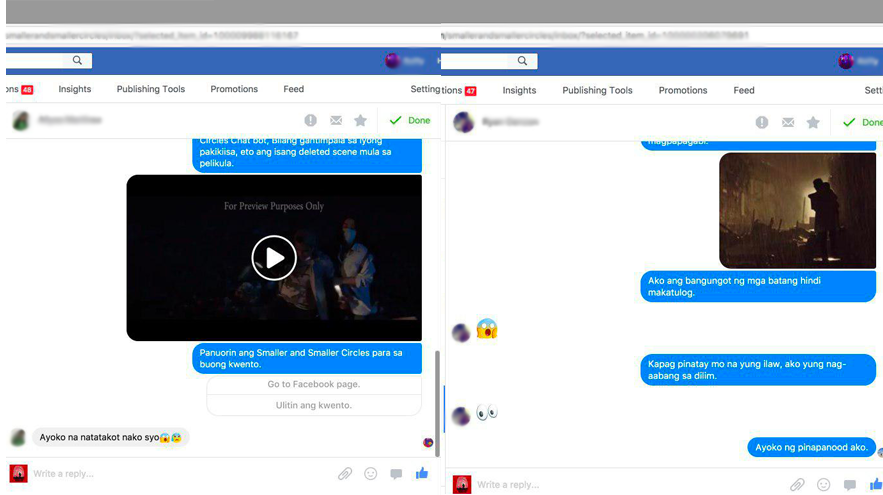 Smaller and Smaller Circles killer chatbot