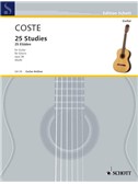 Napoléon Coste: 25 Etüden Op. 38. Guitar Sheet Music