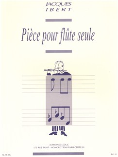Jacques Ibert Piece pour flute seule
