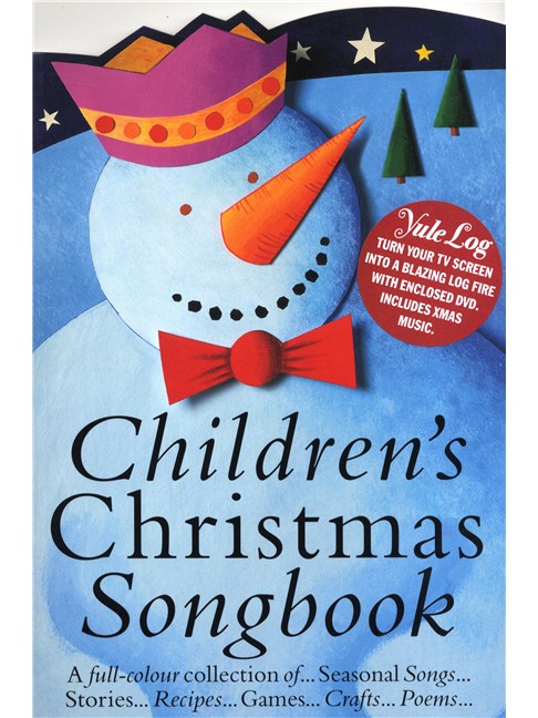 childrens christmas songbook in colour yule log dvd piano sheet yule log with christmas music