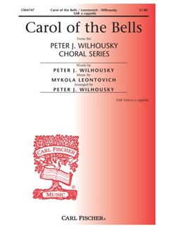 mykola leontovich carol of the bells sab sab sheet music carol of the bells sab sheet music