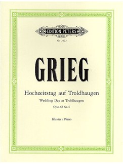 edvard grieg wedding day at troldhaugen op 65 no 6 piano sheet grieg wedding day at troldhaugen sheet music
