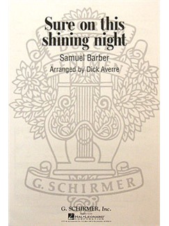 samuel barber sure on this shining night sab piano sab sheet sure on this shining night samuel barber sheet music