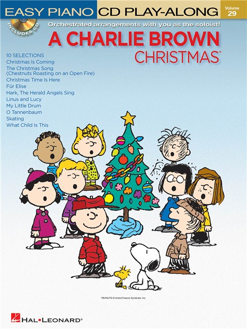 easy piano cd play along volume 29 a charlie brown christmas christmas piano cd