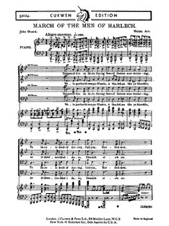 march of the men of harlech ttbb traditional choral sheet music men of harlech sheet music