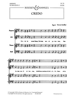 igor stravinsky credo latin choral sheet music sheet music latin sheet music