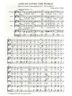john stainer god so loved the world satb new edition choral god so loved the world sheet music
