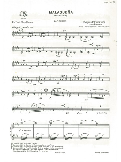ERNESTO LECUONA MALAGUENA PDF
