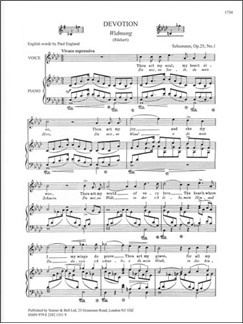 robert schumann widmung devotion b g flat piano schumann widmung sheet music