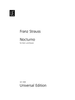 franz strauss nocturno op 7 horn and piano piano accompaniment nocturno op 7 horn sheet music