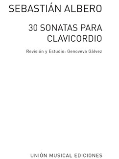 sebastian albero treinta sonatas piano sheet music sheet music sonata piano sheet music