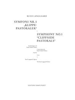 Rued Langgaard: Symphony No.1 Klippepastoraler (Score)