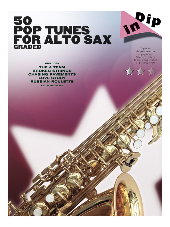 Sheet Music Dip In 50 Graded Pop Alto Saxophone Solos (Alto Saxophone)