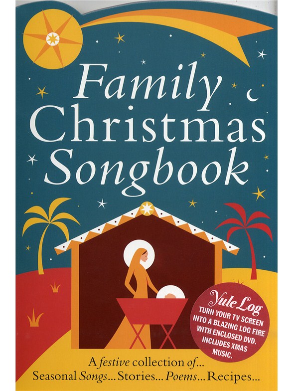 family christmas colour songbook yule log dvd piano yule log dvd with christmas music