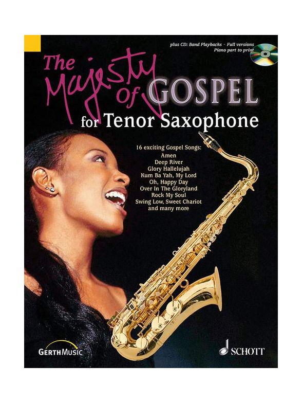 Sheet Music Majesty Of Gospel Tenor Sax Bk/Cd (Saxophone)