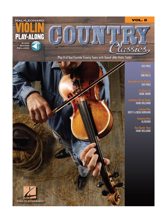 Sheet Music Violin PlayAlong Volume 8 Country Classics