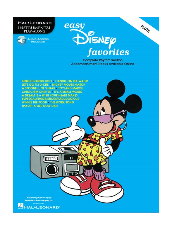 Partitions Easy Disney Favorites For Flute Audio) (Flûte