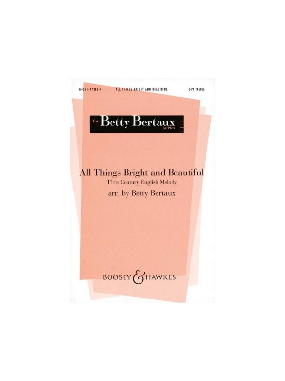 all things bright and beautiful sheet music pdf
