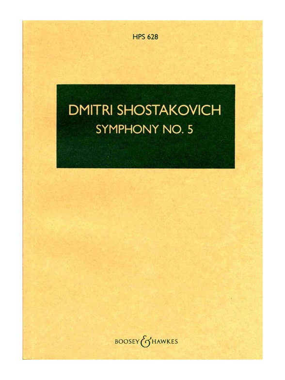 dmitri shostakovich symphony no 5 op 47 study score orchestra shostakovich symphony 5 sheet music