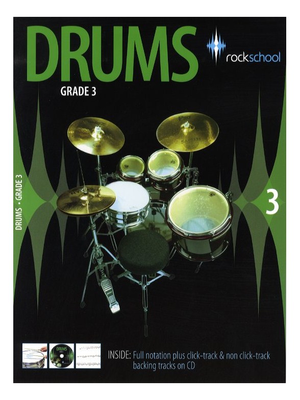 Rockschool Drums Grade 3 (20062012) Drums Books Tuition