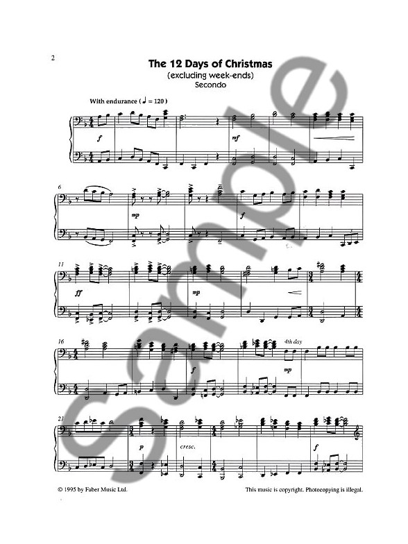 pamela wedgwood christmas jazzin about piano keyboard duet christmas piano duets