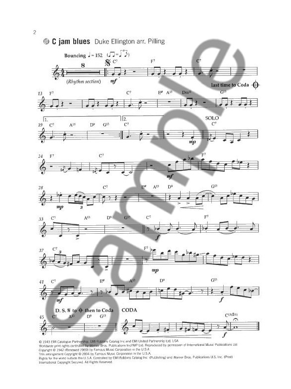 Jazz Sessions Audio / Video Sheet Music