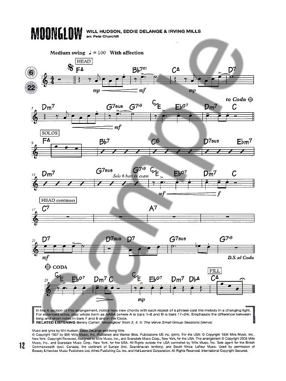 ABRSM Jazz Flute Tunes Level/Grade 1 (Book/CD) Flute Sheet Music