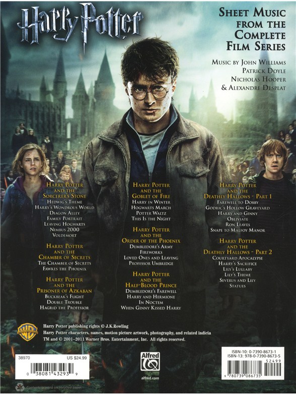 Harry Potter: Sheet Music From The Complete Film Series - Piano Sheet ...